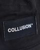Collusion COLLUSION Unisex bucket hat with logo patch-Black - 2