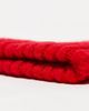 Collusion COLLUSION Unisex fluffy yarn beanie with tonal logo in red - 4