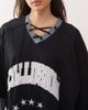 Collusion COLLUSION Unisex hockey t-shirt with long sleeves-Black - 3