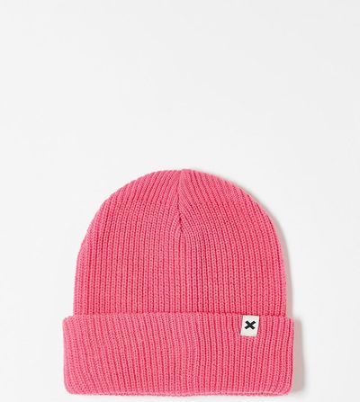 Collusion COLLUSION Unisex logo beanie in pink