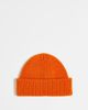 Collusion COLLUSION Unisex logo fisherman beanie in rust-Orange - 2