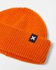Collusion COLLUSION Unisex logo fisherman beanie in rust-Orange - 3