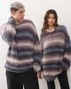 Collusion COLLUSION Unisex long sleeve striped sweater-Multi - 3