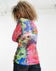 Collusion COLLUSION Unisex printed mesh long sleeve T-shirt-Multi - 3
