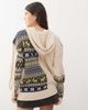 Collusion COLLUSION Unisex spliced fairisle cable knit hoodie-Multi - 4