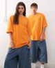 Collusion COLLUSION Unisex T-shirt in orange with back print - 2