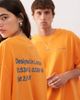 Collusion COLLUSION Unisex T-shirt in orange with back print - 3