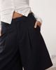 Collusion Collusion Unisex tailored jorts in pinstripes-Multi - 2