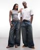 Collusion COLLUSION Unisex XL baggy jeans in mid blue wash - 1