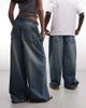 Collusion COLLUSION Unisex XL baggy jeans in mid blue wash - 3