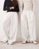 Collusion COLLUSION Unisex XL balloon pants with linen in white - 3