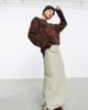 Collusion COLLUSION utility maxi skirt in khaki-Green - 1