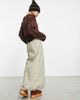 Collusion COLLUSION utility maxi skirt in khaki-Green - 2