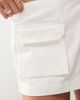Collusion COLLUSION utility skort in white-Green - 4