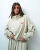 Collusion COLLUSION volume pleated nylon track jacket in stone set-NEUTRAL - 1