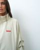 Collusion COLLUSION volume pleated nylon track jacket in stone set-NEUTRAL - 3