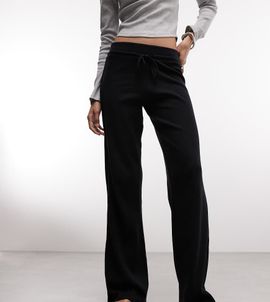 Collusion COLLUSION waffle texture yoga pants in black
