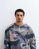 Collusion COLLUSION washed long sleeve waffle T-shirt in camo-Green - 1