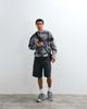 Collusion COLLUSION washed long sleeve waffle T-shirt in camo-Green - 3