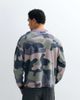 Collusion COLLUSION washed long sleeve waffle T-shirt in camo-Green - 4
