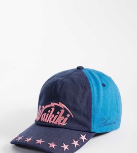 Collusion COLLUSION washed surf cap with embroidery in multi