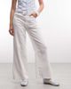 Collusion COLLUSION wide leg linen look pants in white - 1