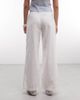 Collusion COLLUSION wide leg linen look pants in white - 3