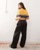 Collusion COLLUSION wide leg satin pants in black - 2