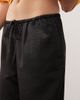 Collusion COLLUSION wide leg satin pants in black - 3