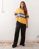 Collusion COLLUSION wide leg satin pants in black - 4