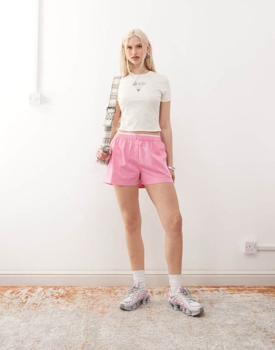 Collusion COLLUSION woven boxer shorts-pink