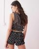 Collusion COLLUSION woven shirred polka dot hot pants in black - 2
