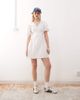 Collusion COLLUSION wrap lace edged mini dress in white - 2