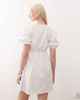 Collusion COLLUSION wrap lace edged mini dress in white - 4