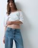 Collusion COLLUSION X001 antifit mid rise jeans with 90s distressing-Blue - 4