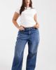 Collusion COLLUSION X001 Plus antifit mid rise jeans in mid blue - 1