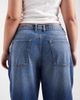 Collusion COLLUSION X001 Plus antifit mid rise jeans in mid blue - 4