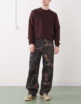 Collusion COLLUSION x002 baggy jeans in tree camo print-Green