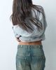 Collusion COLLUSION X007 XL baggy adjustable low rise jeans in grunge worn wash-Green - 4
