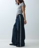 Collusion COLLUSION X007 XL baggy low rise jean in dark wash with sporty trim-Navy - 2