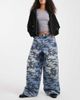 Collusion COLLUSION X007 XL baggy low rise jeans in camo-Multi - 1