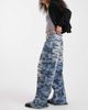 Collusion COLLUSION X007 XL baggy low rise jeans in camo-Multi - 3