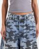 Collusion COLLUSION X007 XL baggy low rise jeans in camo-Multi - 4