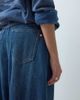 Collusion COLLUSION X008 drapey tie front balloon jeans in midwash blue - 3