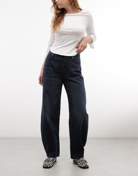 Collusion COLLUSION X009 cocoon leg jean in dark blue wash-Navy