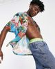 Collusion COLLUSION x018 Unisex Y2K wide leg skater jeans in medium blue - 3