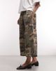 Collusion COLLUSION xl baggy ankle grazer shorts in camo-Green - 2