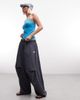 Collusion COLLUSION xl baggy nylon boxer shorts sweatpants-Navy - 1