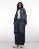 Collusion COLLUSION xl baggy nylon sweatpants in plaid - part of a set-Blue - 2