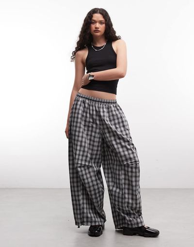 Collusion COLLUSION xl baggy plaid sweatpants - part of a set-Multi